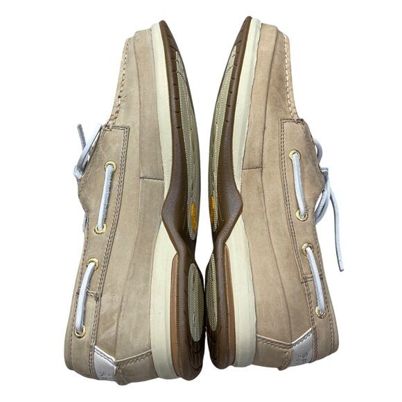 Sperry Boat Shoe Men's Gold 2 Eye Greige 10.5M 0219491 Top Siders (READ) - Picture 6 of 11